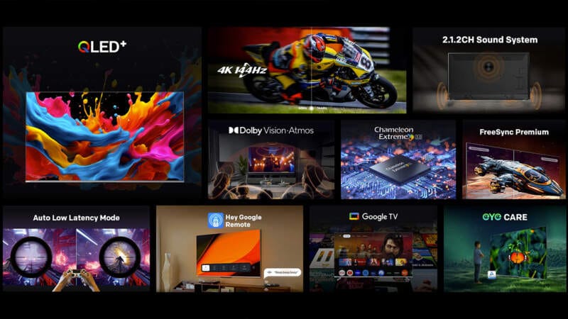 METZ, chytrý, televizor, herní, METZ MQE8000Z, úhlopříčka, 4K, specifikace, cena