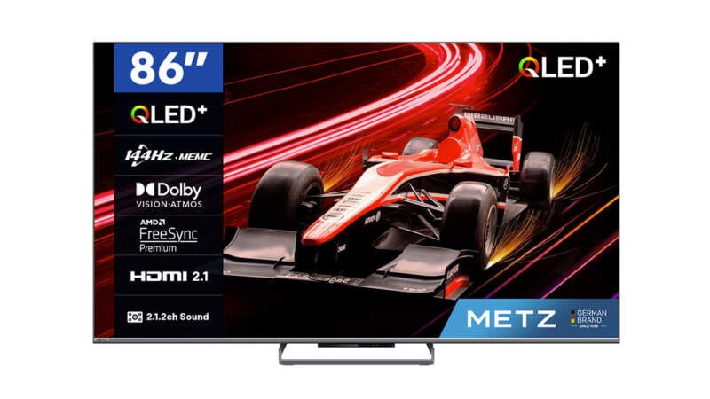 METZ, chytrý, televizor, herní, METZ MQE8000Z, úhlopříčka, 4K, specifikace, cena