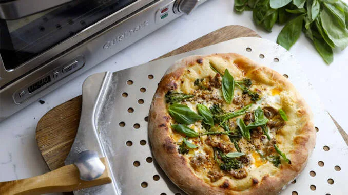 pec na pizzu, domácí, Cuisinart CPZ-120, dostupnost, cena, příprava pizzy, jídlo, kuchyně
