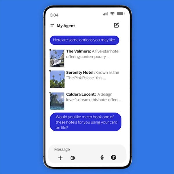 VISA, Visa Intelligent Commerce, služba, karta, AI, umělá inteligence, nakupování, výběr zboží, využítí